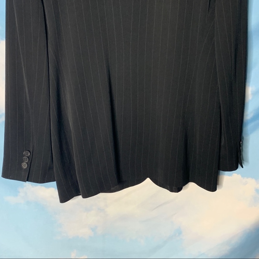 Emporio Armani- Black Jacket w/Pinstripes - Picture 7 of 10